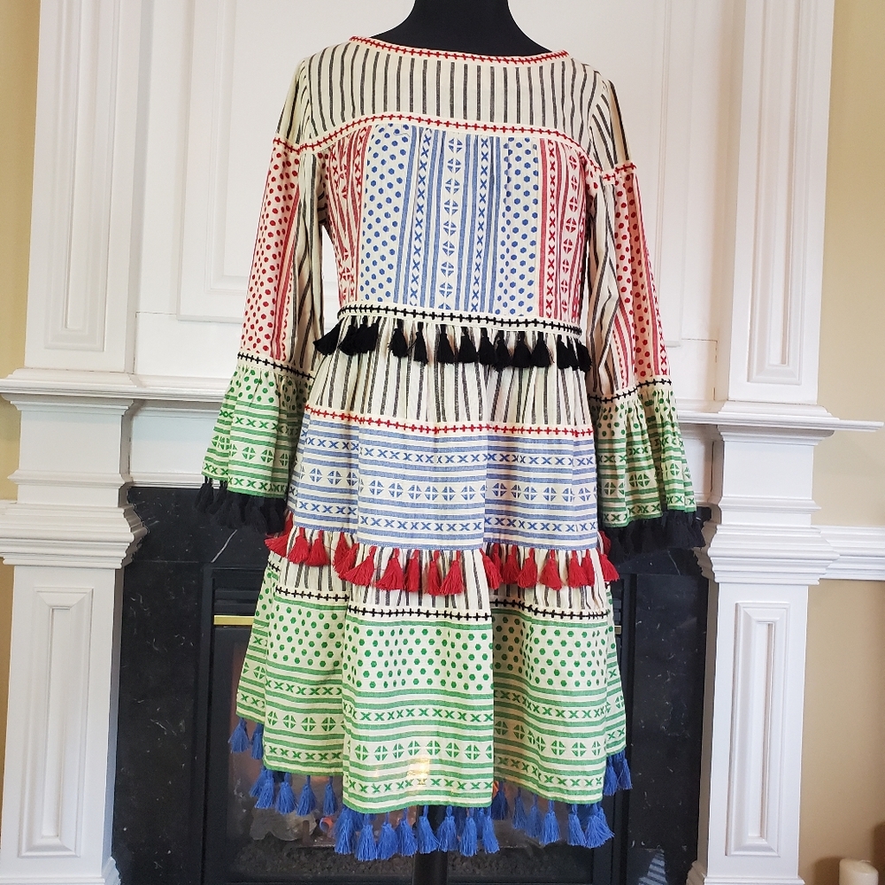 DODO-BAR-OR MULTI DESIGN STRIPE DRESS